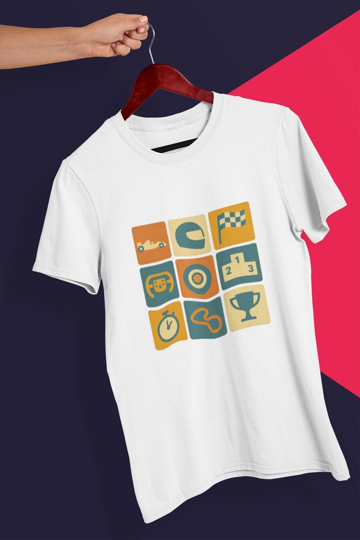 Retro Formula 1 Racing Icons T-Shirt: Vintage Motorsport Tee