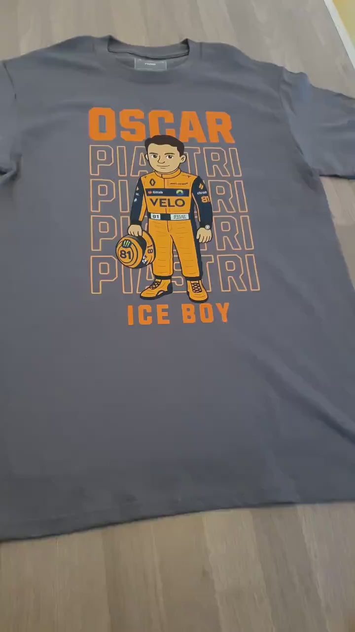 Oscar Piastri Papaya Boy T-Shirt – Funny F1 Shirt for Race Fans – McLaren Inspired Tee – Formula One Fan Gift for Him or Her