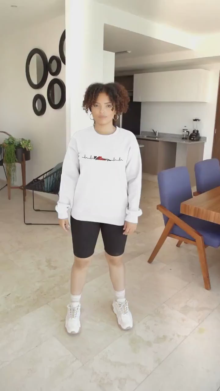 F1 Heartbeat Sweatshirt: Formula 1 Car Racing Fan Gift
