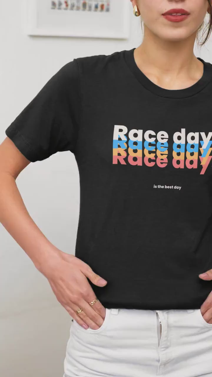 Race Day Graphic Tee - Colourful F1 Birthday Present T-Shirt for Men and Women - Unique Design - Available in Multiple Sizes - Free Shipping